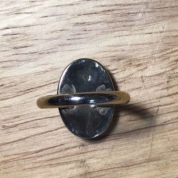 Ring, Chocolate Brown Agate & Sterling Silver Ring, size 7.5, NEW, Handmade - Picture 7 of 8